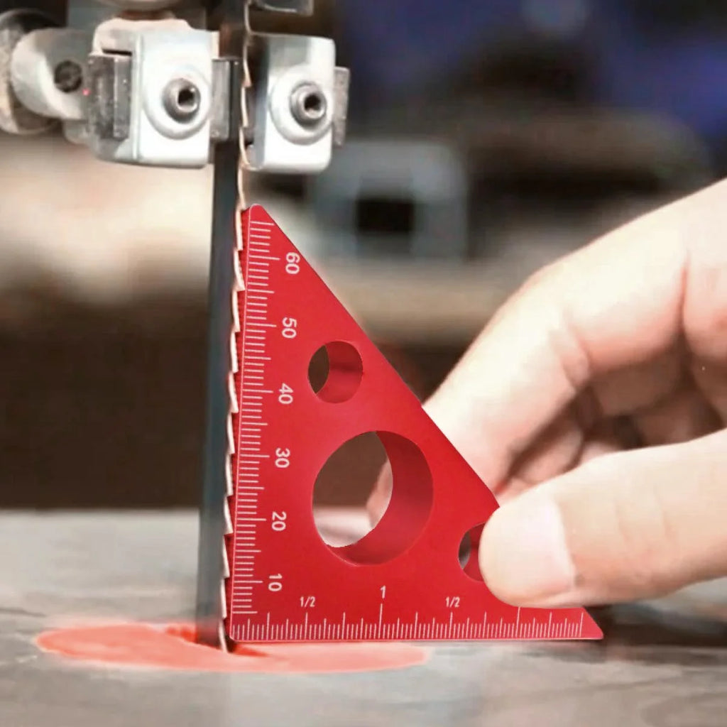 Aluminum Woodworking Triangle Square 90° Ruler Metric/Inch