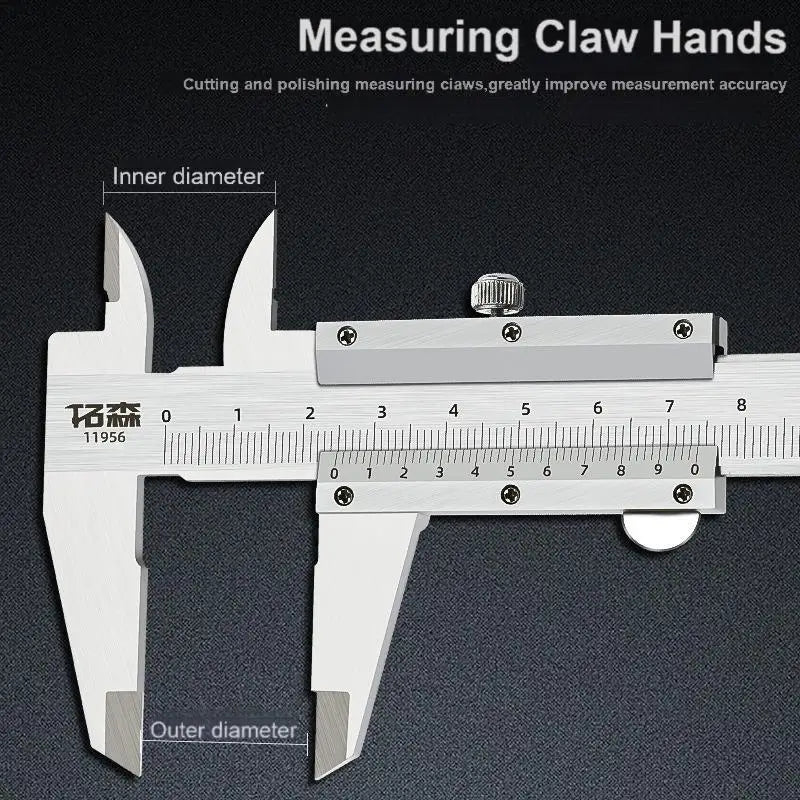 Digital Stainless Steel Caliper 0-150mm, IP54 Shockproof Electronic & Dial Dial Display for Precision Measurement