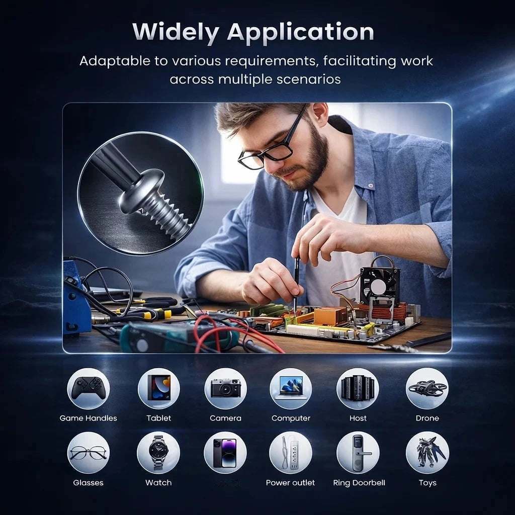 36-Bit S2 Precision Screwdriver Set – Magnetic Repair Kit