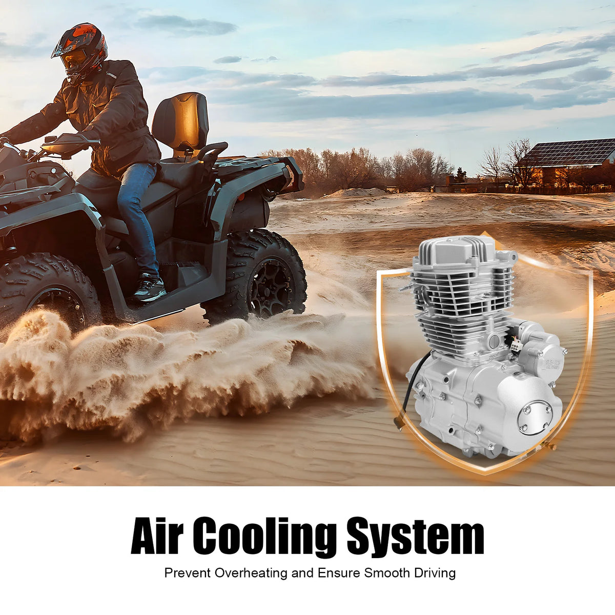 250cc 4-Stroke Single Cylinder Engine with Electric Start for ATV