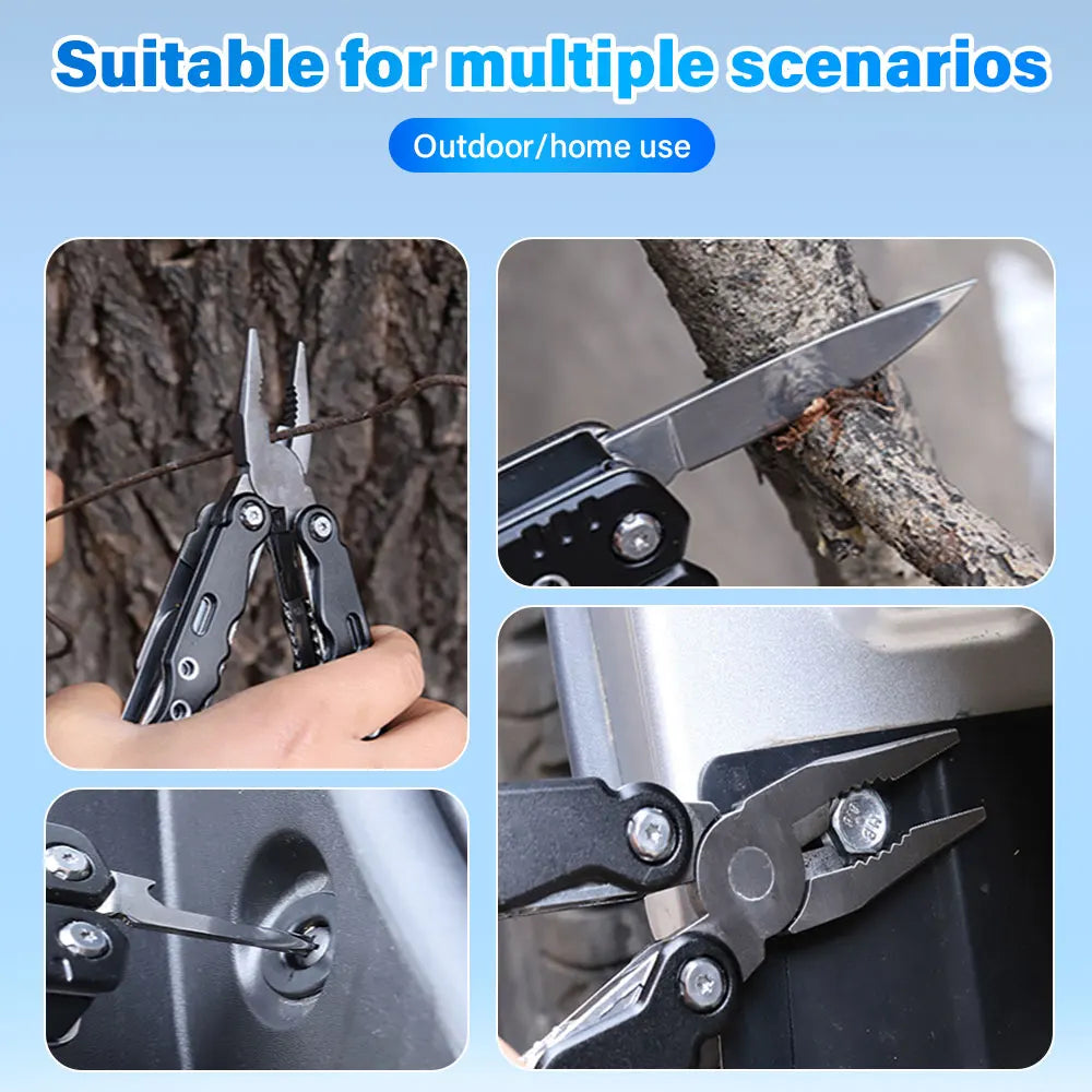 Mini Multi-Tool Pliers, Birthday and Christmas Gifts for Men, Sturdy and Practical Portable Computer, Camping and Survival Tools