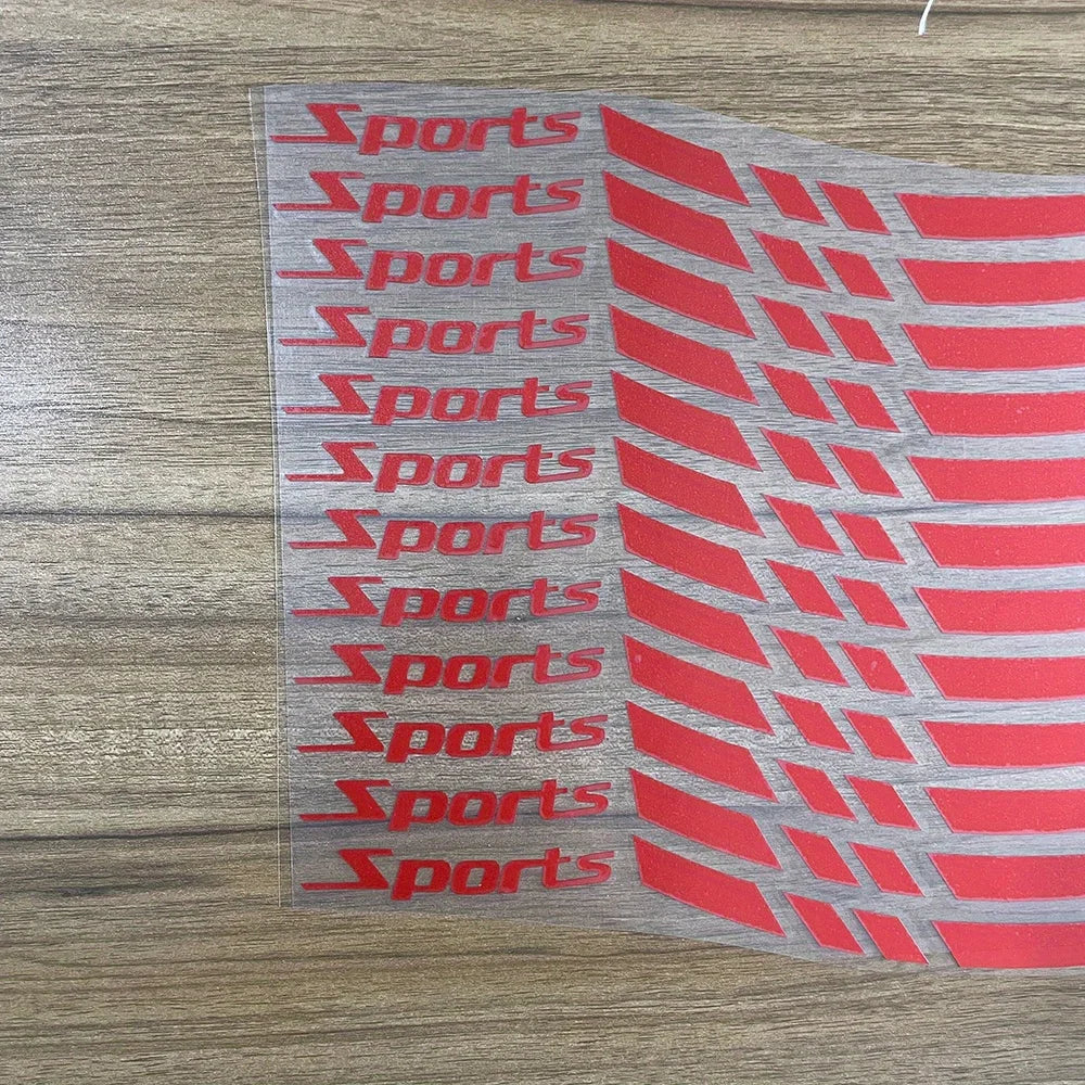 12pc Motorcycle Wheel Rim Stripe Decals, Waterproof Vinyl - view 8
