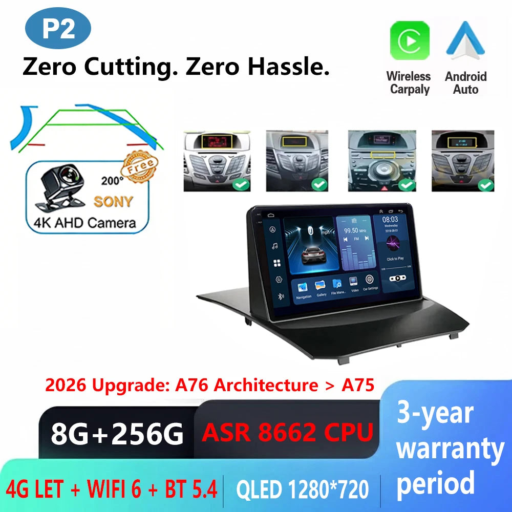 Ford Fiesta 2009-2017 Android Car Radio with CarPlay & GPS - image 10