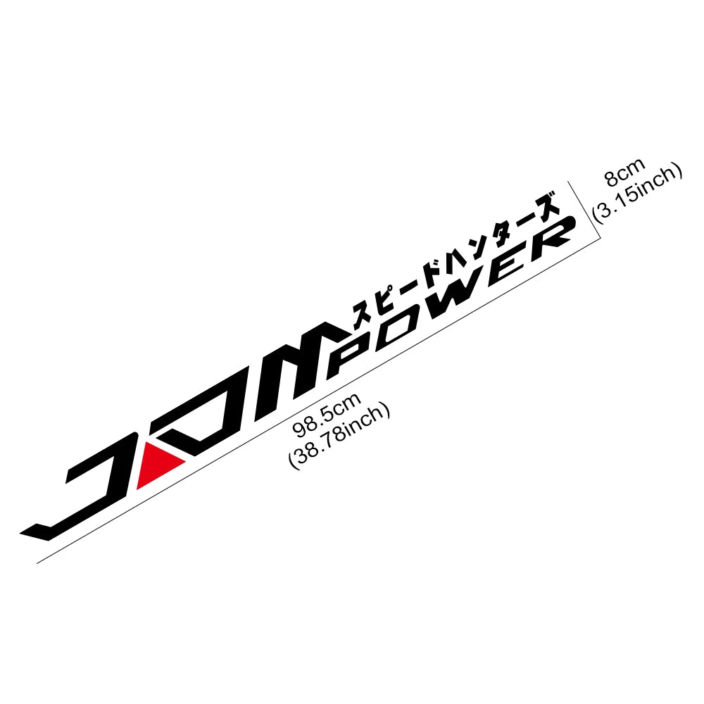 JDM Japanese Racing Vinyl Decal for Car Windshield, Waterproof - view 5