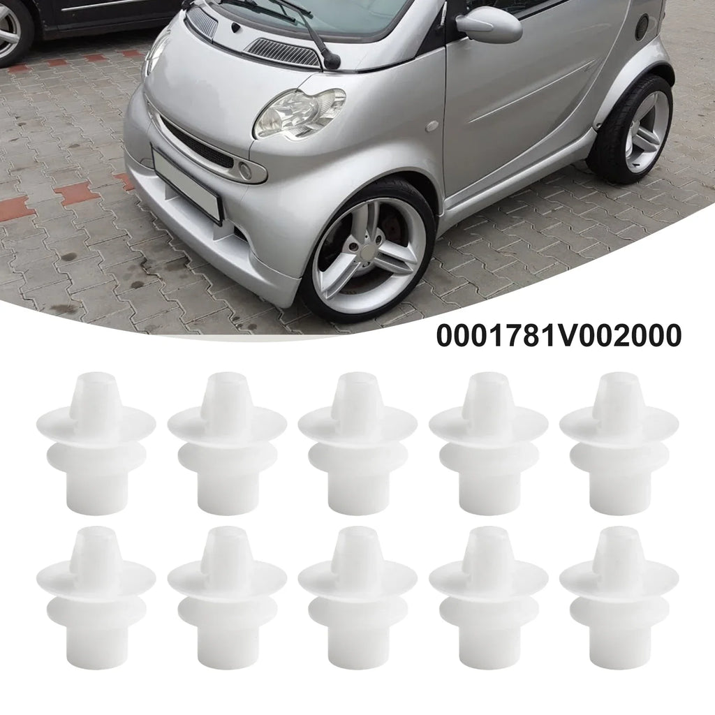 10pcs Car Bumper Mudguard Clips For Smart For Fortwo 450 451 For Cabrio Coupe Rear Bumper Clips Door Trim Panel Clip Fasteners