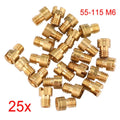 25-Piece M6 Carburetor Jet Set for Dellorto & Mikuni Models