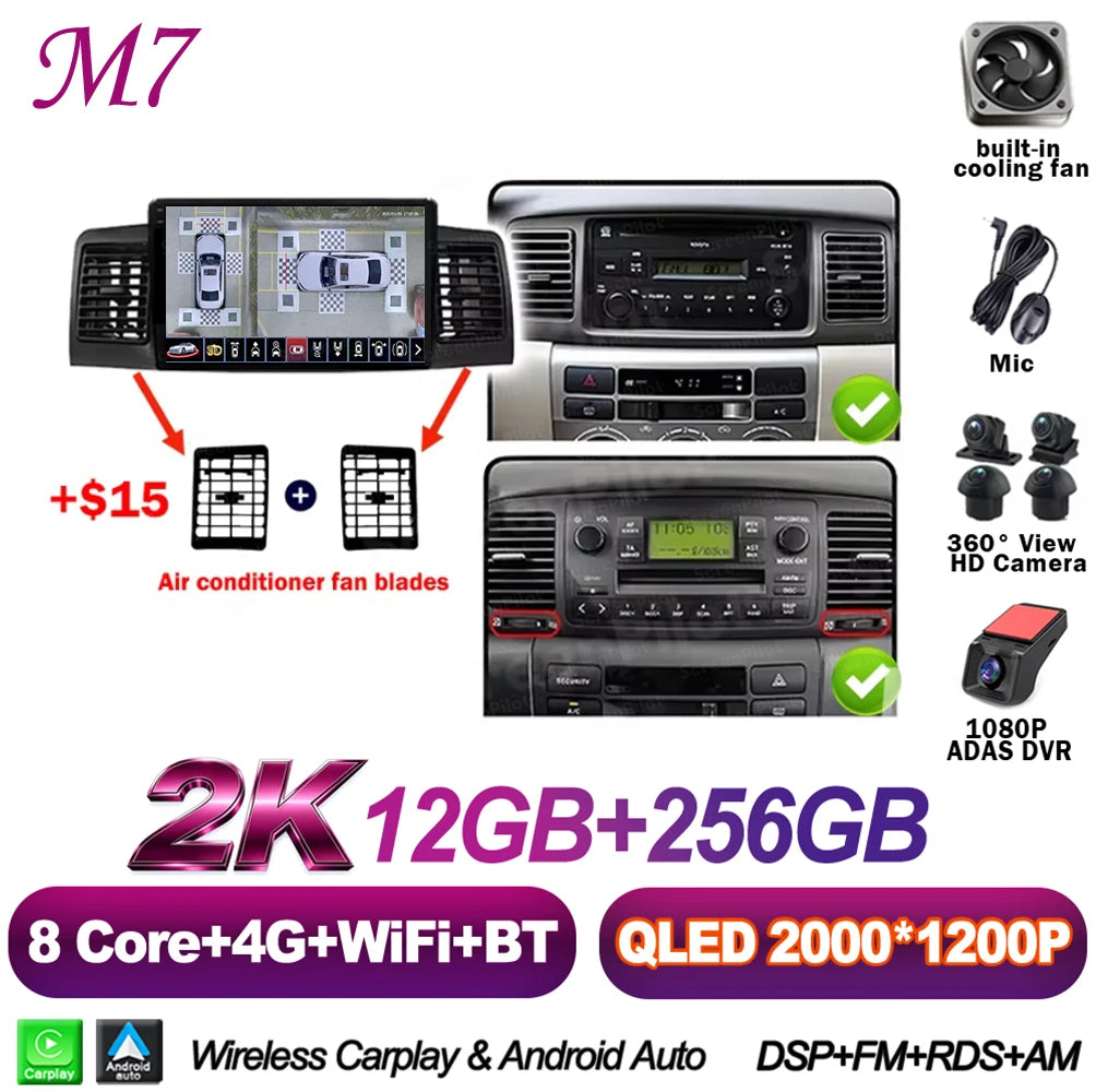 Android Car Multimedia Player for Toyota Corolla 2000-2006 - image 17