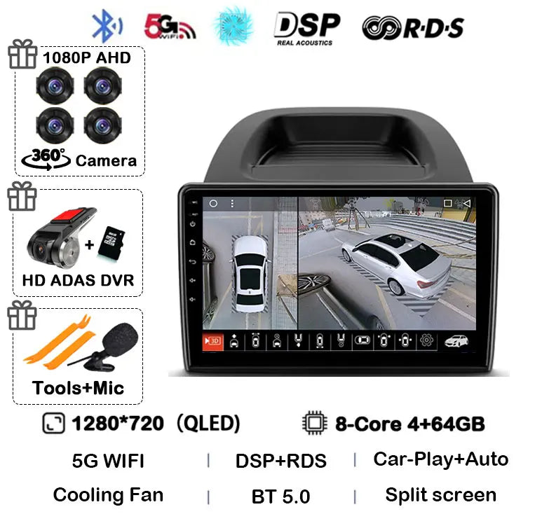 Ford EcoSport 2017-2023 Android 16 Car Stereo GPS CarPlay Touchscreen - image 13