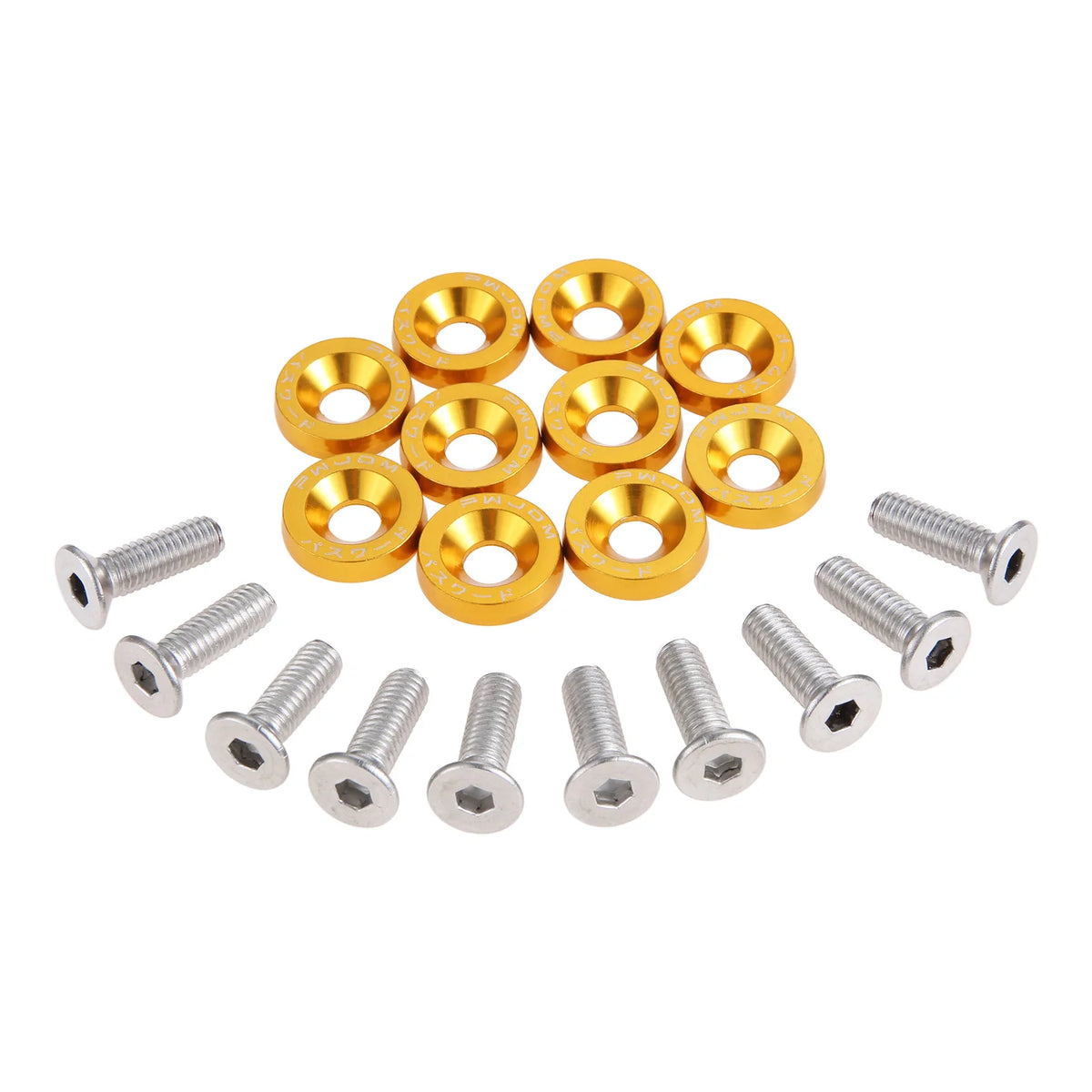 M6 Anodized Aluminum Fender Washers & Bolts - Set of 20 - image 11