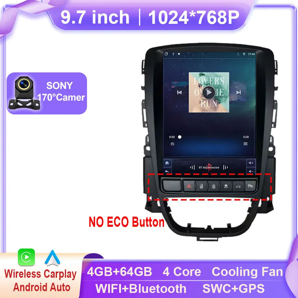 Opel Astra J 9.7-Inch Car Multimedia System with Android Auto & GPS - image 14