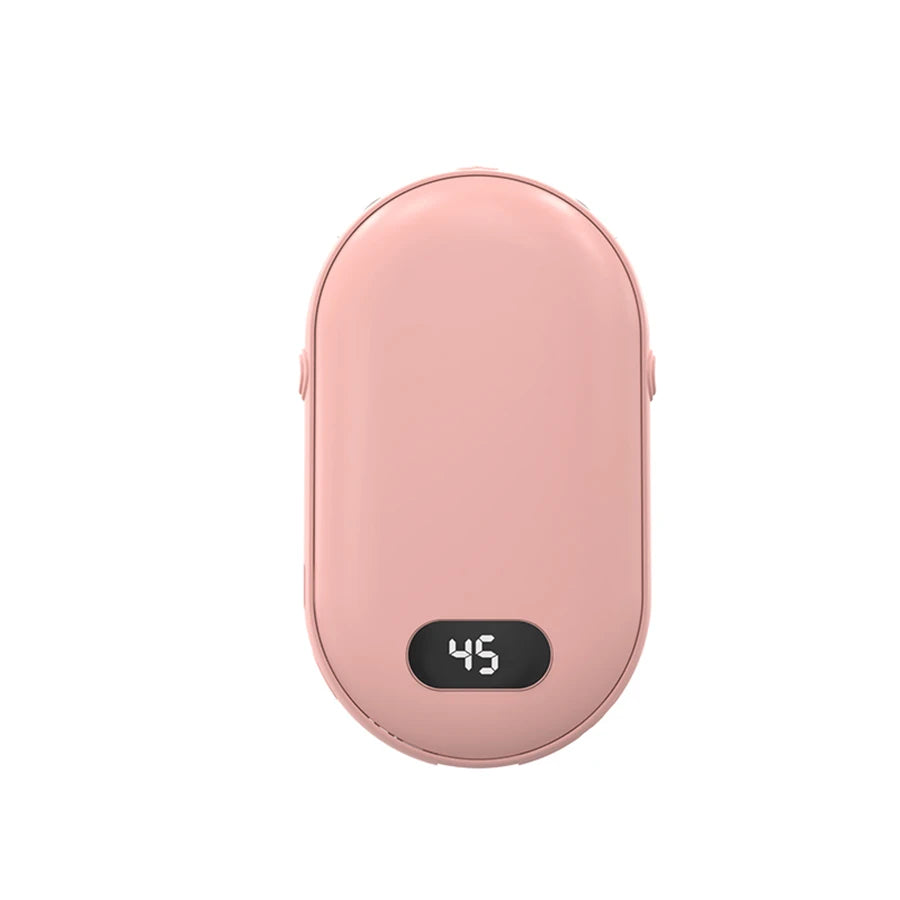 Rechargeable Hand Warmer with Double-Sided Heating & 2 Temperature Settings