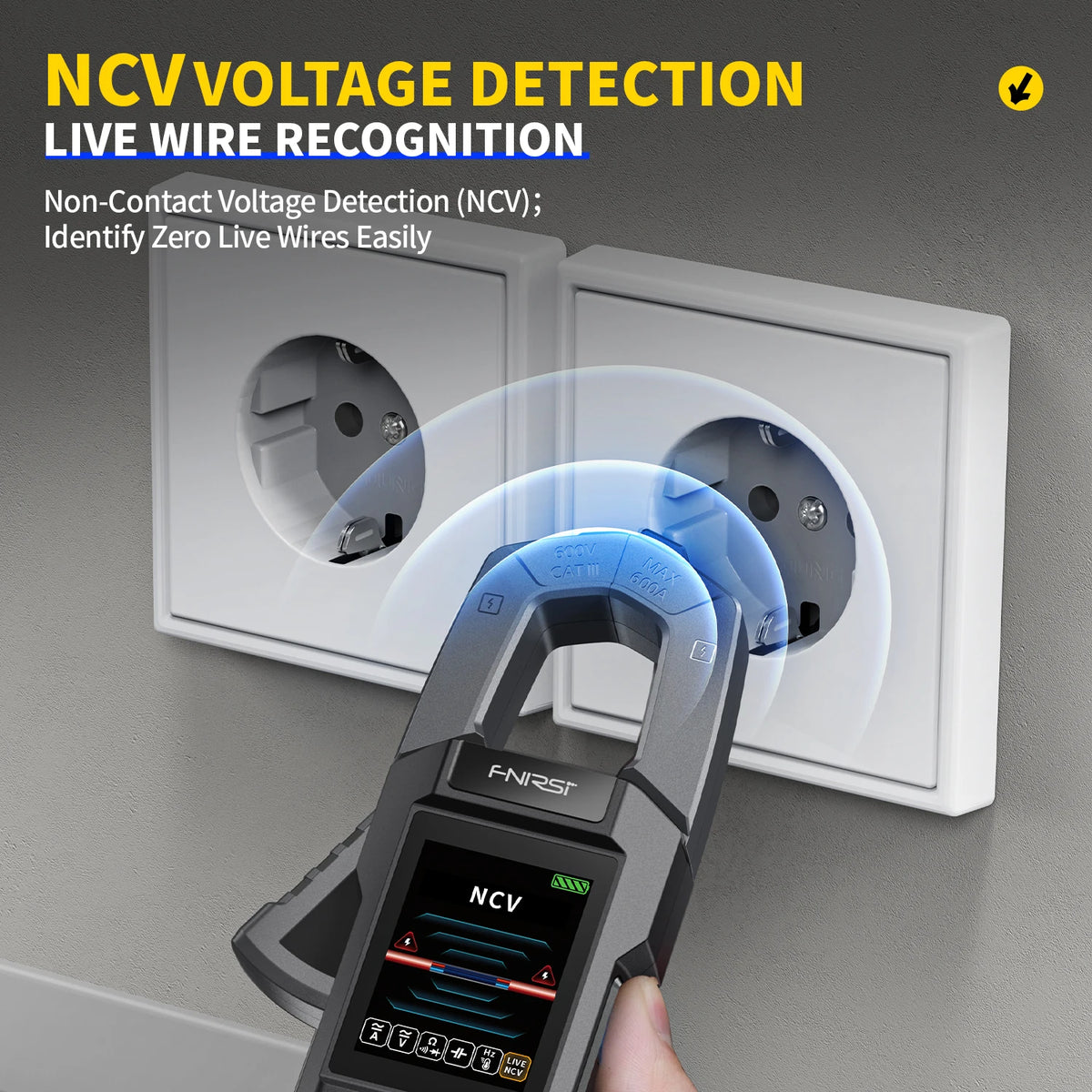 DMC-100 DC AC Current Clamp Meter 10000 Counts Digital Clamp Meter 600A Amperimetric Clamp USB Tester NCV Electrician Tools