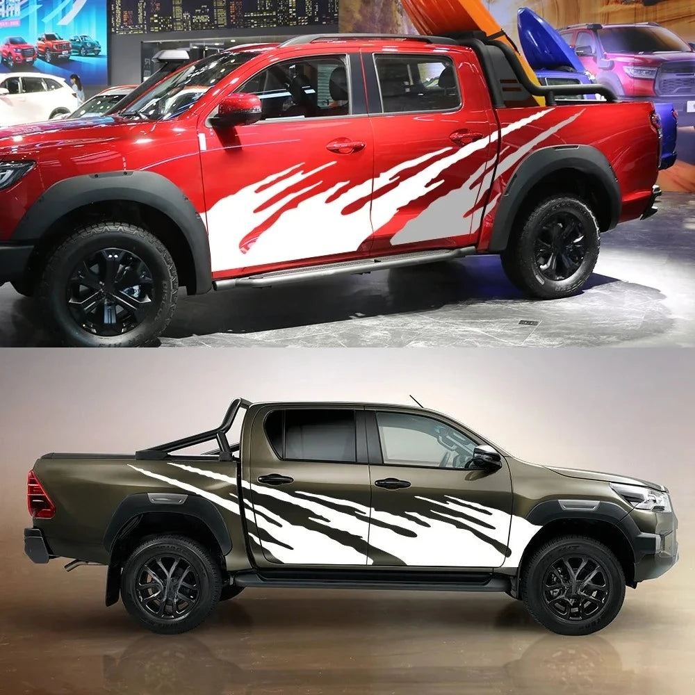 Side Body Splash Graphics Decals for Toyota Hilux Revo Vigo Pickup