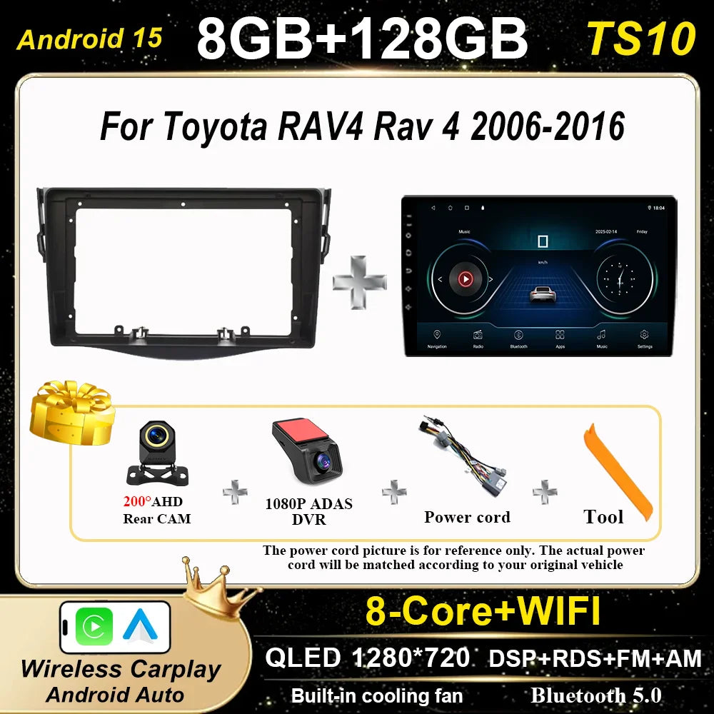 Toyota RAV4 2006-2016 Android Auto Car Stereo GPS Multimedia Player - image 13