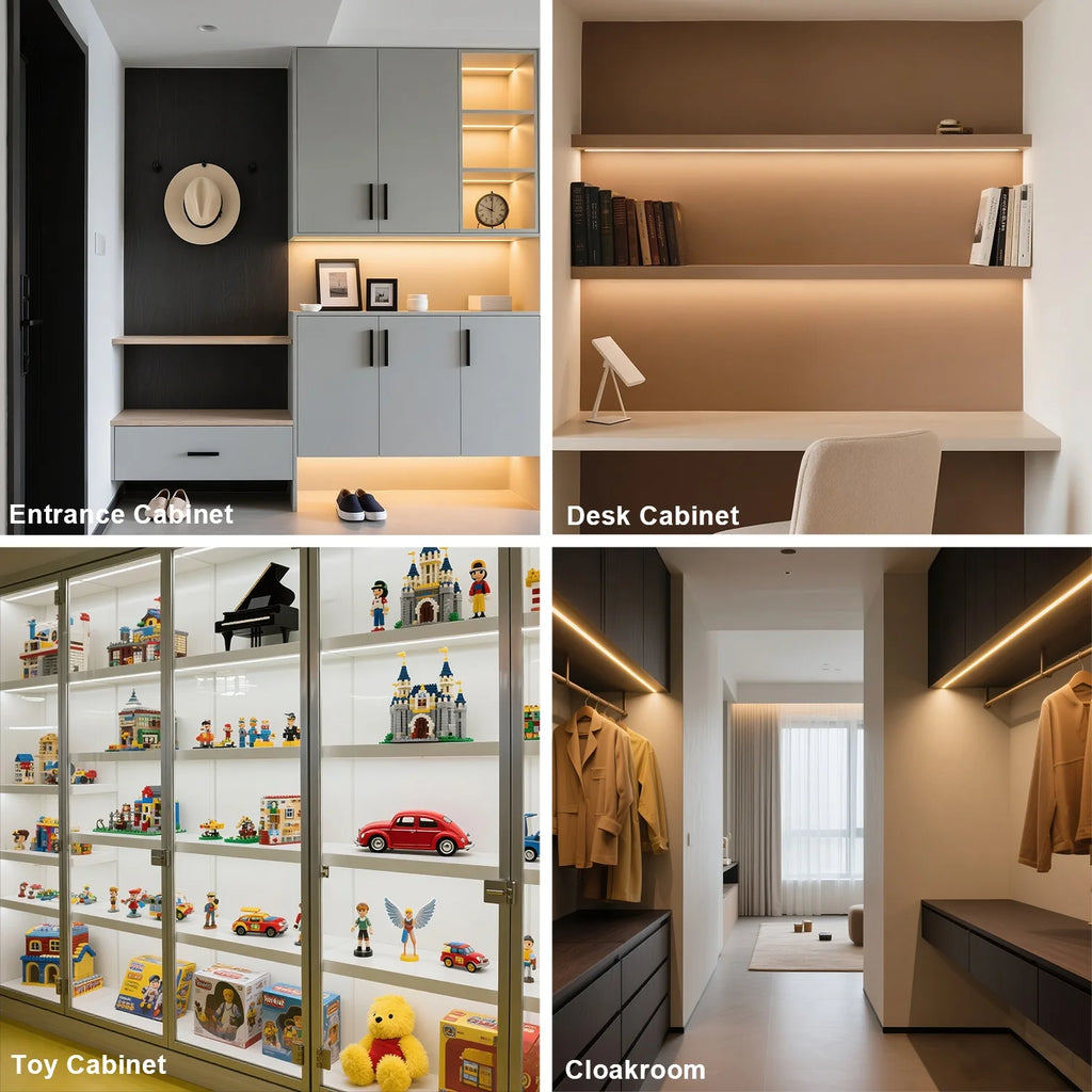 COB LED Closet & Bookcase Strip Lamp – Dimmable Touch