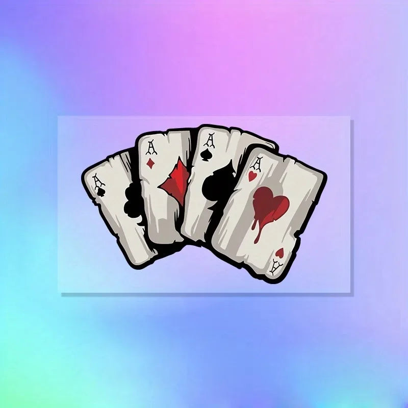 Poker Spade Motorcycle Decals for Fuel Tank and Motocross Bodywork - view 13