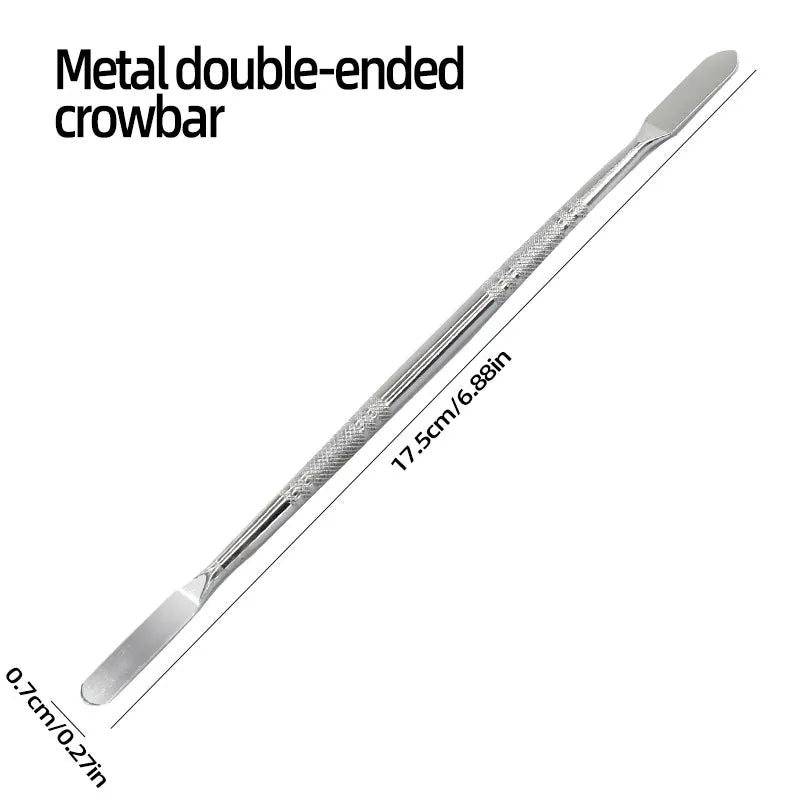 Double-Ended Stainless Steel Metal Spudger Pry Bar - Electronics Opening Repair Tool
