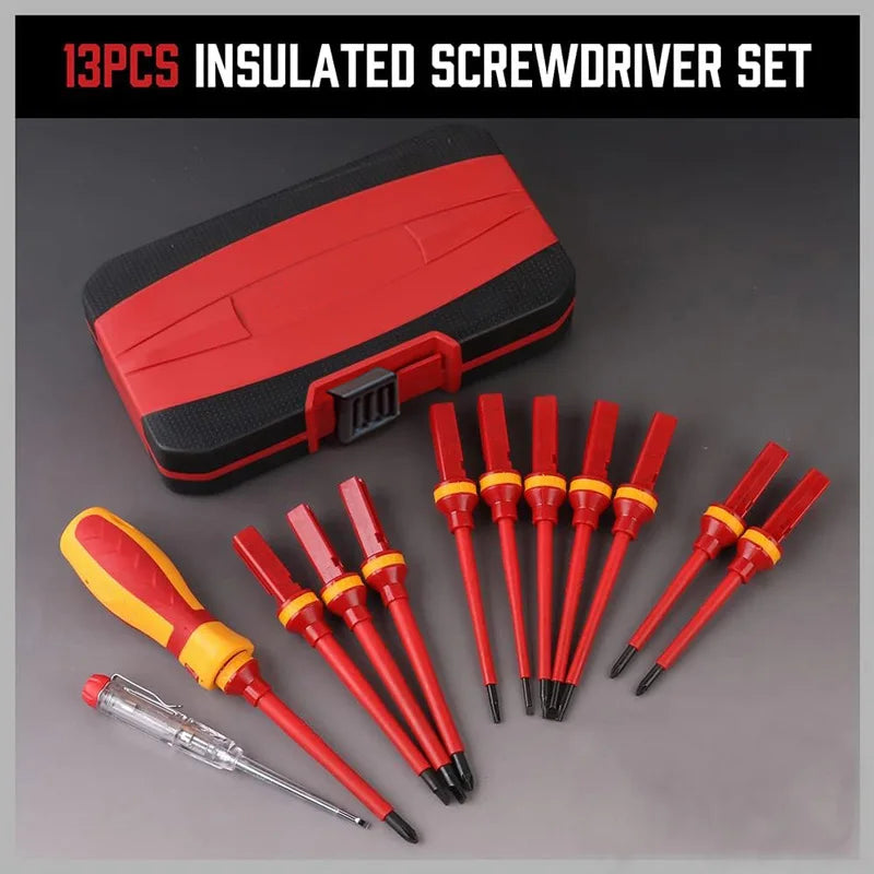 Electrician Repair Tools Kit 13pcs 1000V VDE Insulated Screwdrivers Set