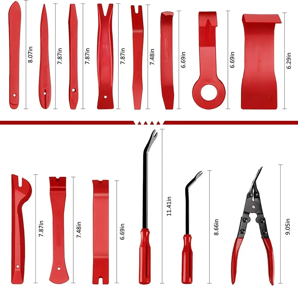 Auto Trim Removal Tool Set - Interior Panel & Clips Pry Kit - image 10