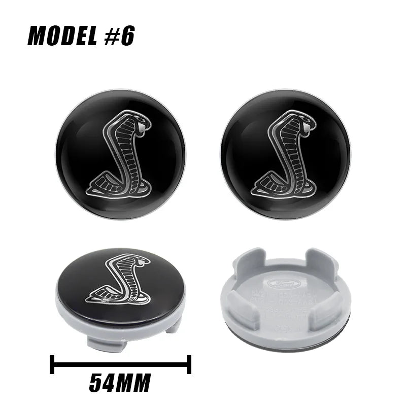 Wheel Center Hub Caps for Ford Focus Mondeo Fiesta, 4-Pack - image 14