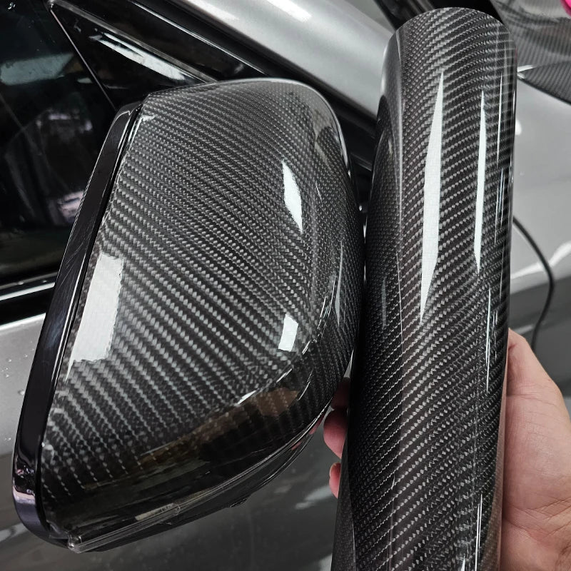 High Gloss 6D Carbon Fiber Vinyl Wrap for Car Motorcycle