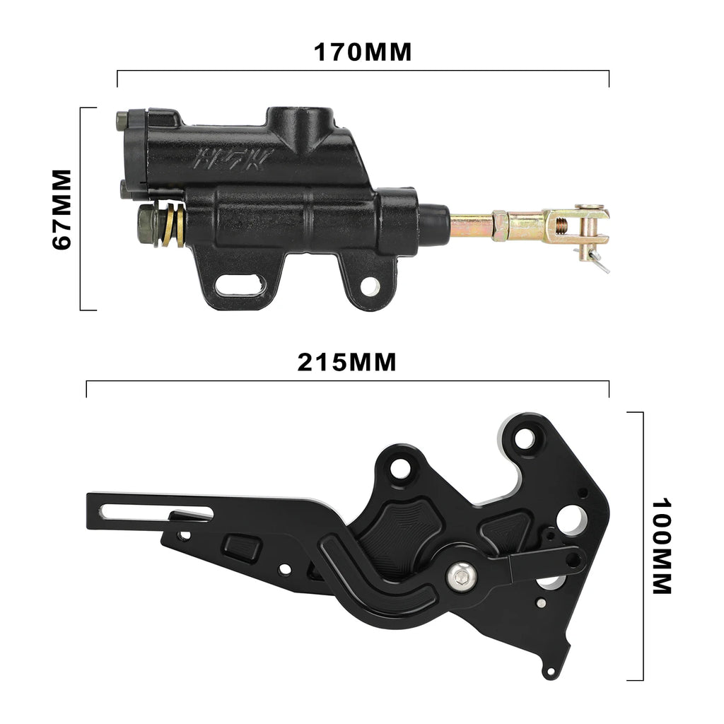 Rear Hydraulic Foot Brake Kit for Surron Light Bee & Segway X160 - image 2
