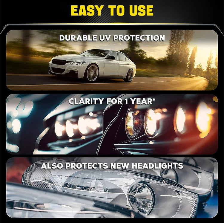Headlight Restoration Polish for Yellowed Headlights