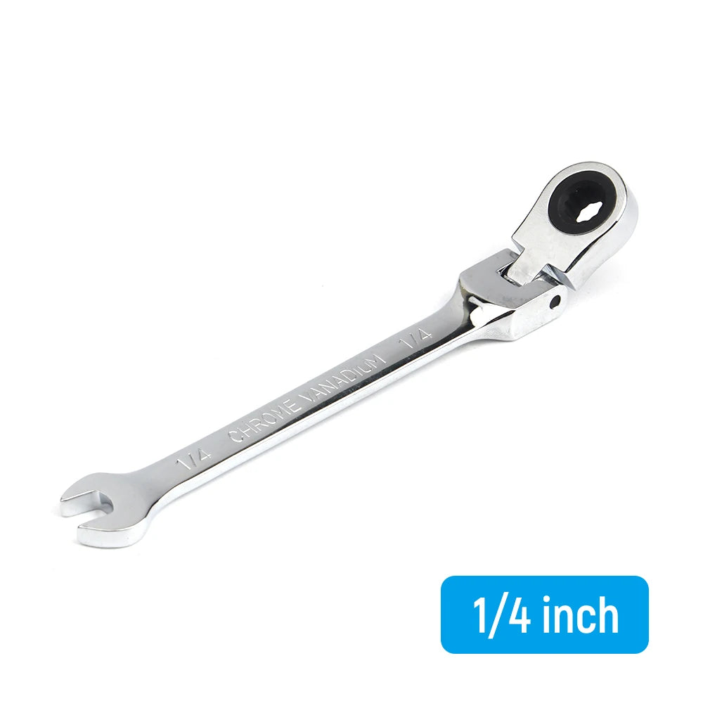 Universal Flexible Head Ratchet Wrench - 1/4" to 15/16" - image 6
