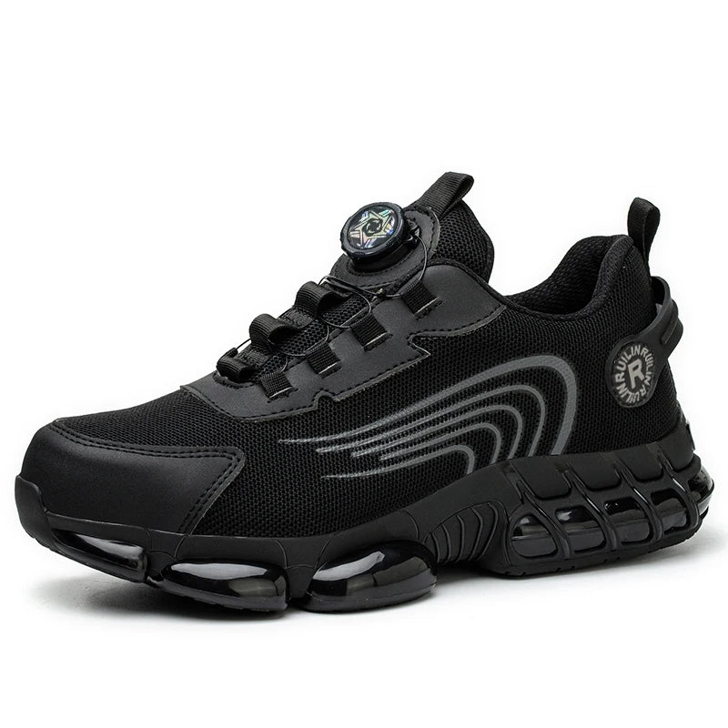 Lightweight Steel Toe Work Shoes with Rotating Buckle - image 22