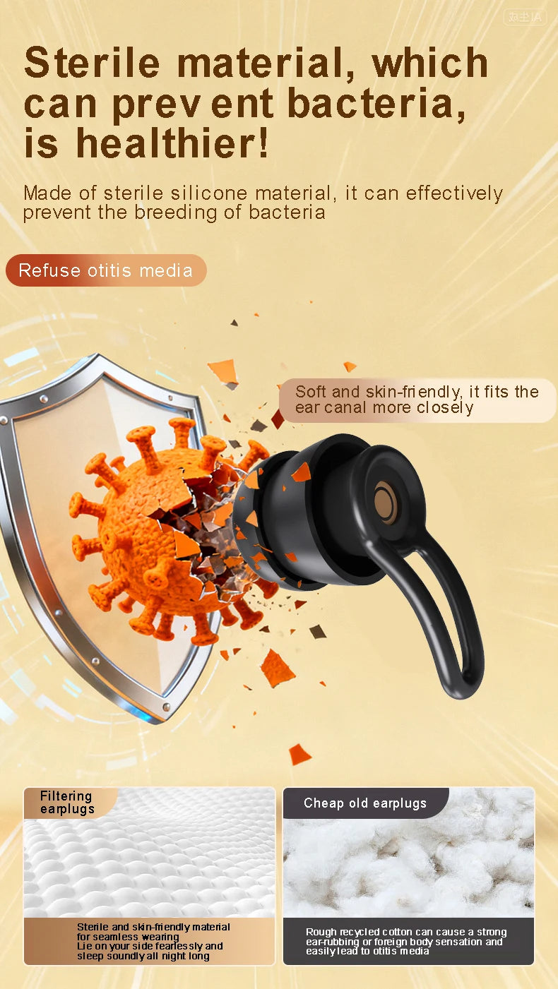 Soft Silicone Noise-Reducing Sleep Earplugs - image 13