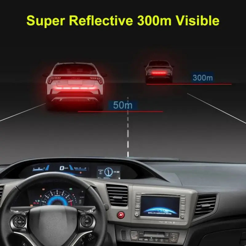 Reflective Stickers for Wheel Rims, Door Handles and Rear Bumper