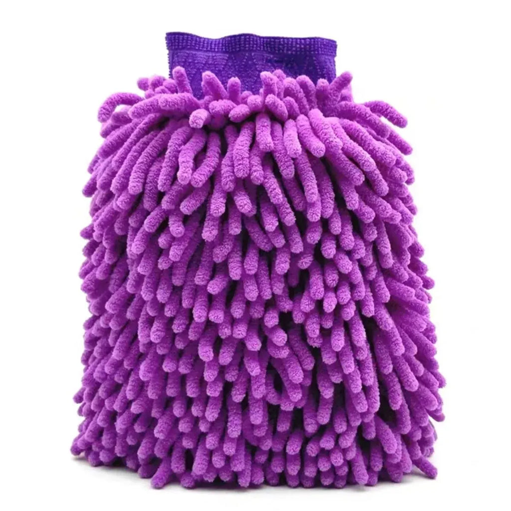 Ultra Absorbent Microfiber Car Wash Mitt, Scratch-Free Chenille Glove for Car Cleaning
