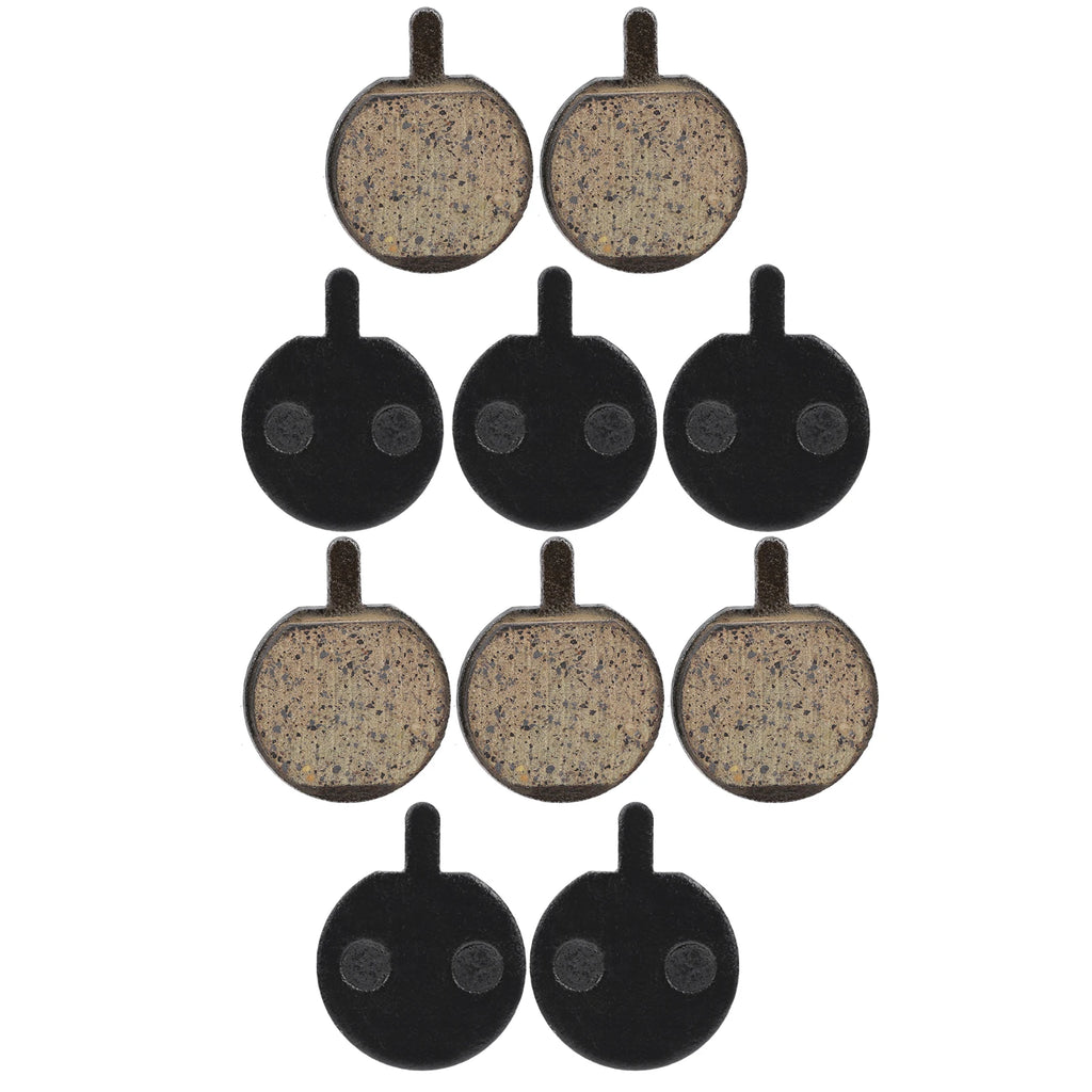 Cycling Parts 5Pairs Disc Brake Pads Replacement Semi‑Metallic Resin Parts for Bicycle Mountain Bike Semi‑Metallic Brake Pad