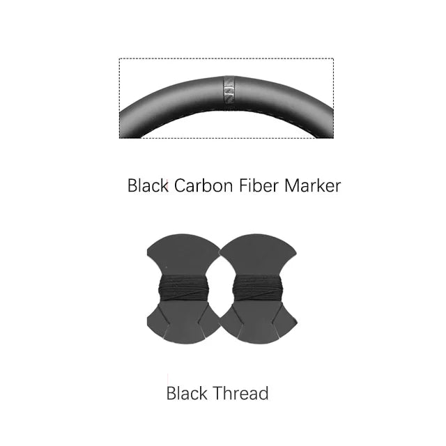 Black Faux Leather Steering Wheel Cover for Chevy/GMC Trucks & SUVs - image 18