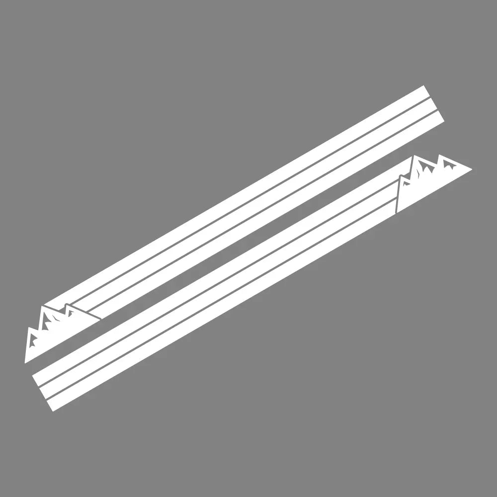 Retro Mountain Stripe Door Decals for Ford Bronco, 2 pcs