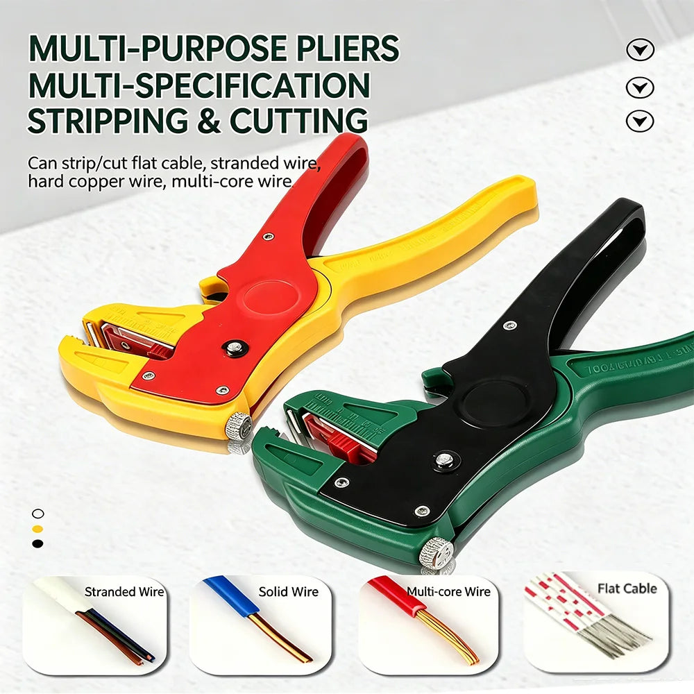 Multifunctional Duckbill Wire Stripper Automatic Wire Stripper Length Adjustable Flat Wire Cutter Wire Stripper For Electrician