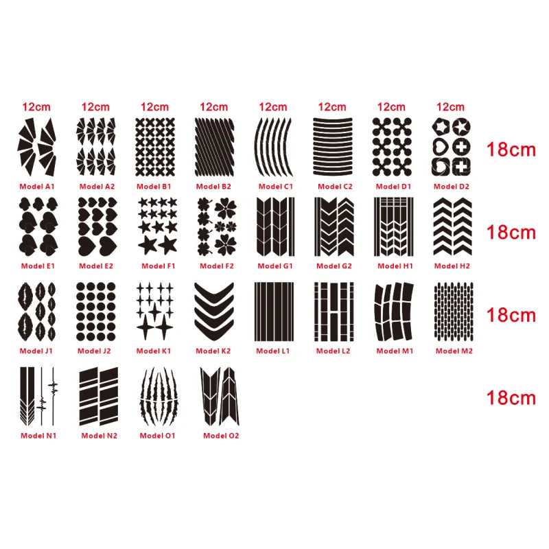 DIY Motorcycle and Bicycle Decoration Sticker Set - view 6
