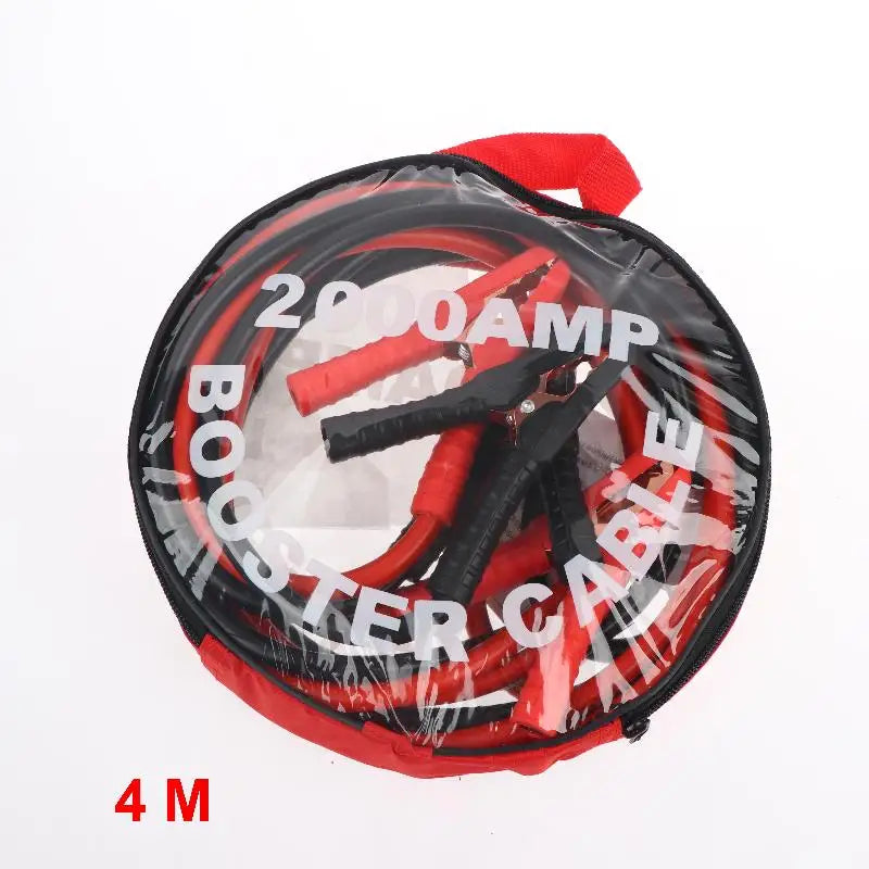 Car Battery Booster Jumper Cable Heavy Duty Anti-freeze with Insulated Clamps
