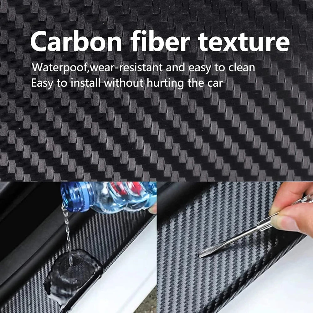 Carbon Fiber Car Door Edge Protector Tape - Universal Scratch Guard - image 4