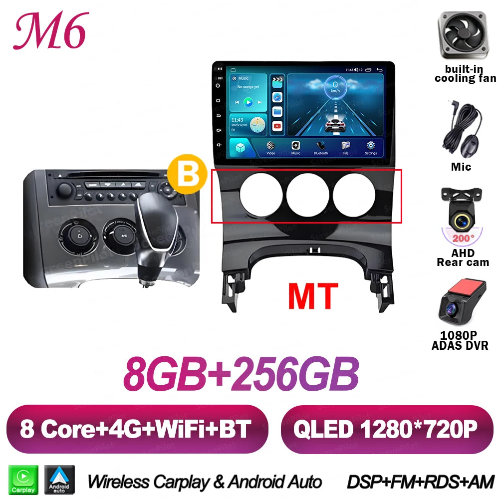 Peugeot 3008/5008 9" Android CarPlay Multimedia Player - image 16