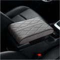 Car Armrest Mat Center Console Arm Rest Protection Cushion Wave Embroider PU Leather Auto Armrests Storage Box Cover Pad