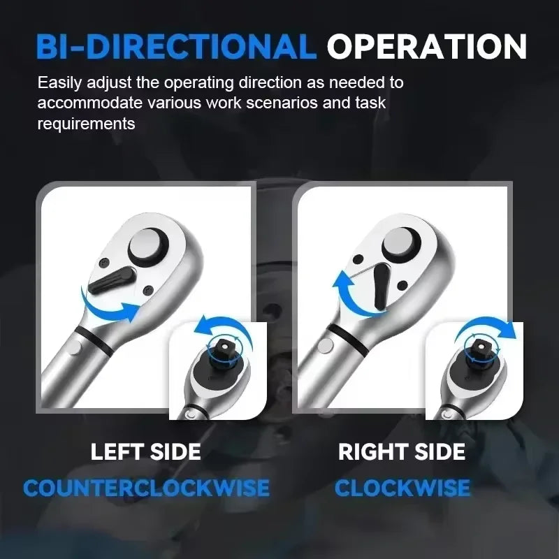Torque Wrench 5-350N.m Freely Set Torque Value Square Drive Torque Wrench Professional Bicycle And Car Maintenance Tool