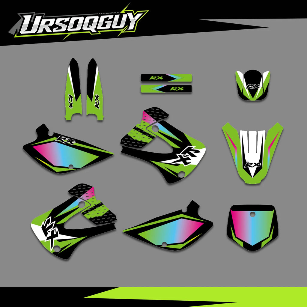 Custom Graphics Decal Kit for Kawasaki KX85/KX100 1998-2013 - image 14
