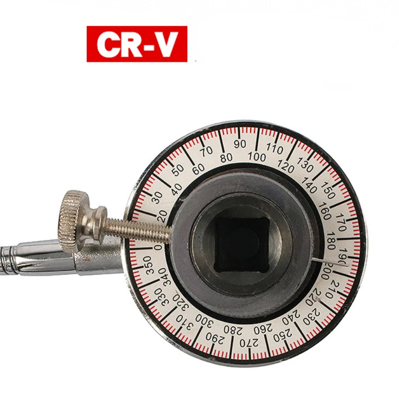 Torquemeter Adjustable Torque Angle Gauge Torque Regular Scale 360 Degrees Calibrated In Degrees Torque Wrench Hand Tools