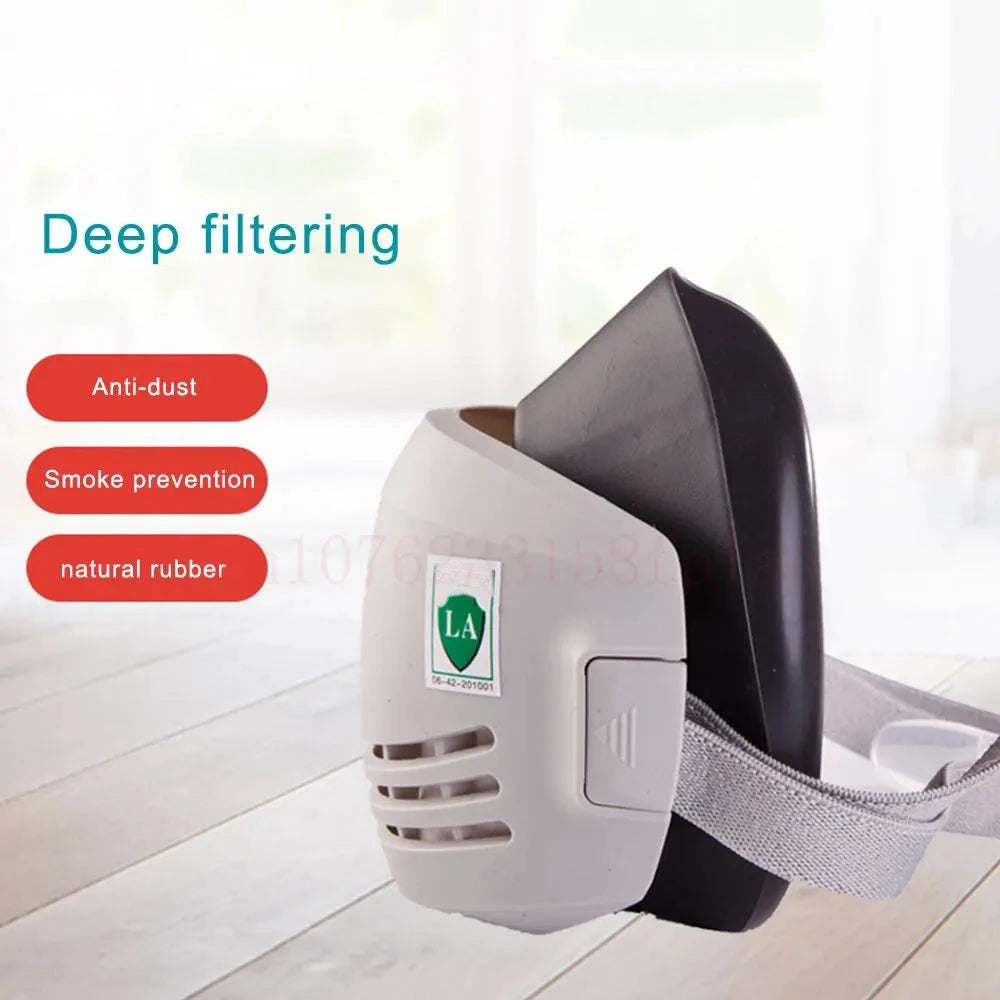 Reusable Half-Face Respirator Mask with Filters