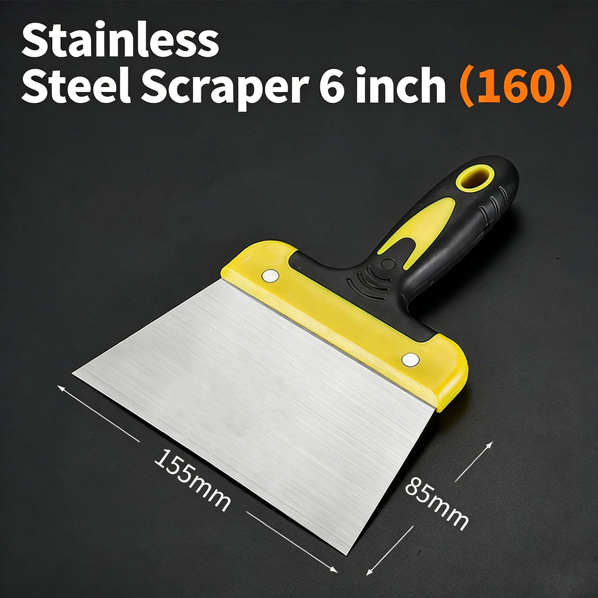 Stainless Steel Putty Knife Paint Scraper Taping Knife for Drywall Wallpaper Plaster