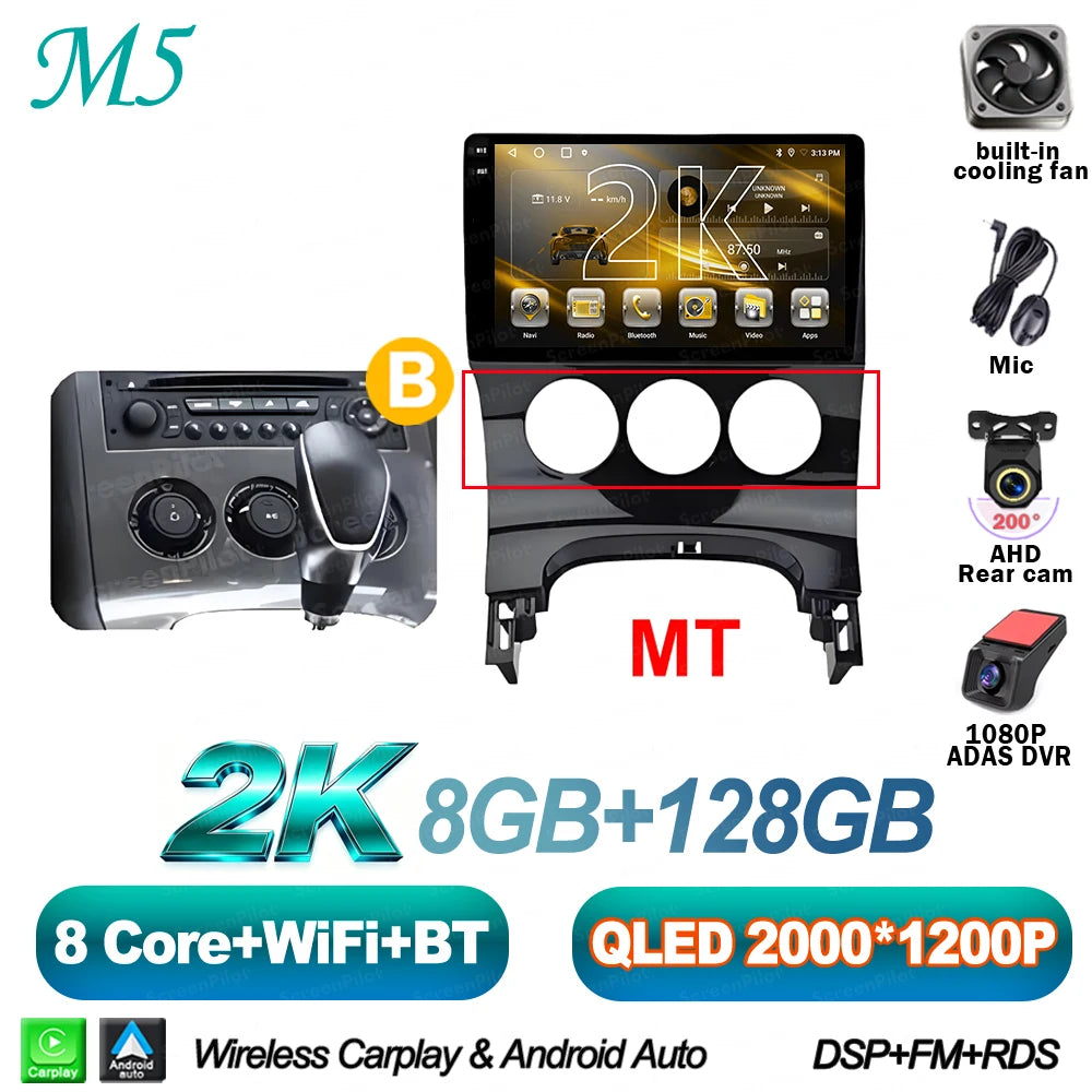 Peugeot 3008/5008 9" Android CarPlay Multimedia Player - image 27