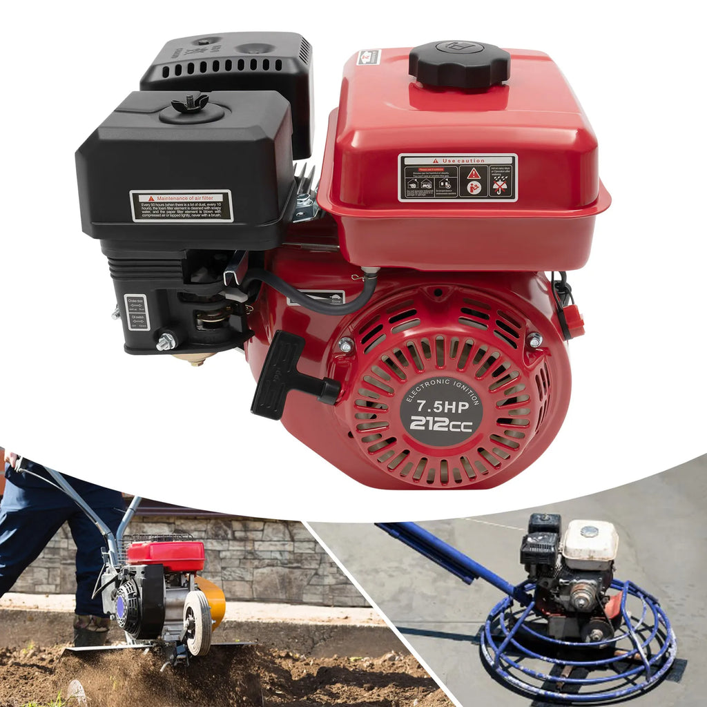 212cc 7.5HP 4-Stroke Gas Engine with Recoil Start for Pumps and Karts