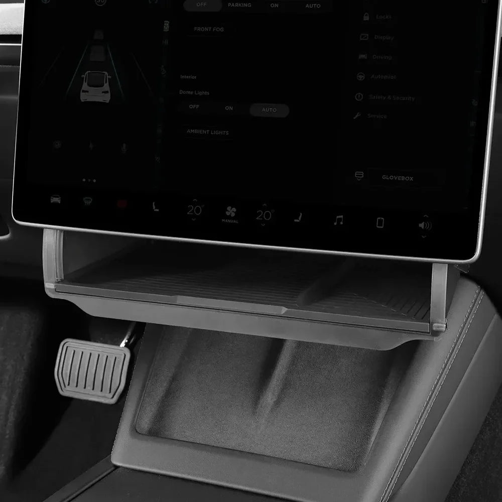 Under Screen Console Storage Box for Tesla Model Y 2023-2026