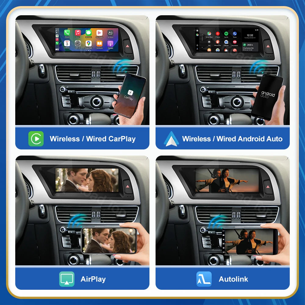8.9" Touch Screen Car Multimedia Player for Audi A4 S4 2008-2016 - image 4